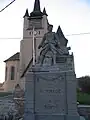 Kirche Saint-Albin mit Kriegerdenkmal