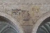 Wandmalerei im Langhaus