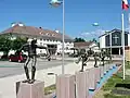 Dorfzentrum von Saint-Léonard