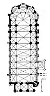 Grundriss (ohne Außenwand des Tiforiums)
