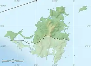 Reliefkarte: Saint-Martin