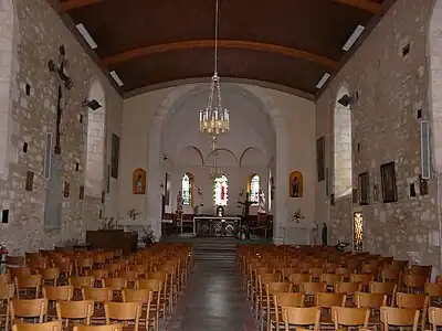 Inneres der Kirche Saint-Pardoux