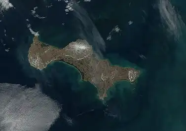 Satellitenbild der Insel