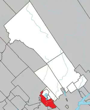 Lage in der MRC La Jacques-Cartier