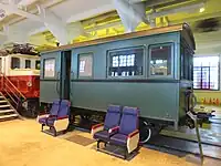 Zweiachsiger Salonwagen der Betriebsleitung im Baskischen Eisenbahnmuseum