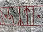 Yr-rune – mittig