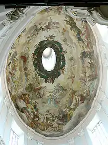 Deckengemälde der Dreifaltigkeitskirche von Johann Michael Rottmayr