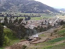 Blick auf Samacá