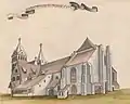 „Das Münster zu Breysach A° 1642“ (Sammlung Nicolai, Bd. 3, Blatt 55r)
