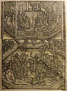 Holzschnitt für Hans von Bühels Königstochter von Frankreich
