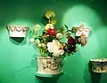 Blumenvasen „Demi-lunes“ (Halbmondform)