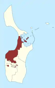 Lage des Onsbjerg Sogn in der Samsø Kommune