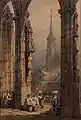 Das Portal des Ulmer Münsters, um 1823