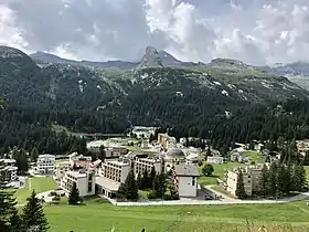 Ansicht von Osten Im Hintergrund der Pan de Zucher