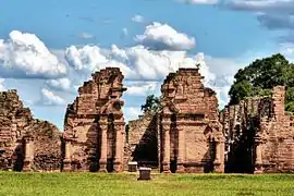 Ruinen der Jesuitenreduktion von San Ignacio Miní, Misiones, Argentinien