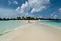 Sandbank auf den Malediven