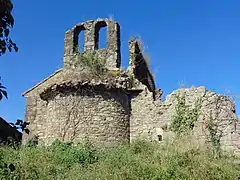 Die romanische Kirchenruine Sant Silvestre del Mor