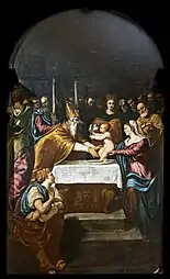Jacopo Tintoretto: Darstellung Jesu im Tempel, ca. 1542