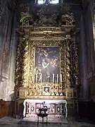 Der linke Altar mit dem Altarbild von Antonio Gandino