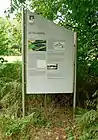 Infotafel an der Burgstelle