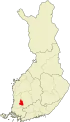 Lage von Sastamala in Finnland