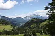 Vorderes Sattental, Blick zum Grimming
