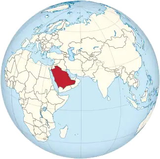Lage Saudi-Arabiens