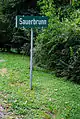 Ortstafel von Sauerbrunn