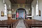 Blick zum Chor in der Pfarrkirche