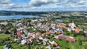 Ostsüdostansicht von Schörfling am Attersee