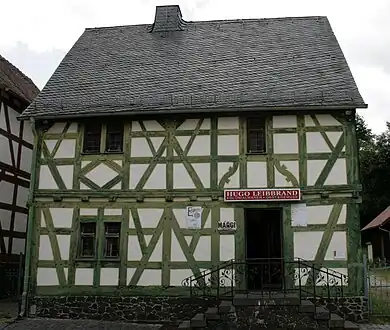 Kleinstädtisches Wohnhaus aus Schadeck, erbaut um 1700, heute im Freilichtmuseum Hessenpark ausgestellt