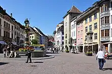 Blick nach Norden in Richtung Vorstadt