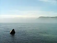 Schamanenstein, der den Beginn der Angara markiert