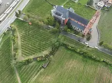Luftaufnahme der gleichen Situation aus nördlicher Richtung 2022