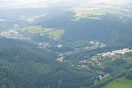 Luftaufnahme von Scharfenstein