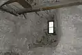 Schießscharte im Arnauer Wehrkirchturm