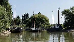 Endpunkt Schiffsbrücke am Rhein (Leverkusen)
