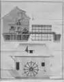 Zeichnung 2: Schiffmühle nach H. Ernst, 1805