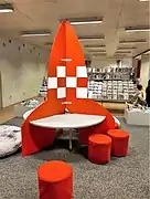 Rakete von Tim und Struppi im Kinderbereich