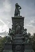 Poesie (Medaillon: Apollo), Kind und Jüngling