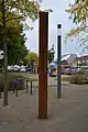 Stele aus Cortenstahl