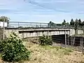 Brücke über den Mittelkanal an der Schleuse Werder (Werderstraße), Merseburg