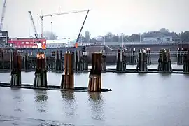 Schleusenanlage in Brunsbüttel am Nord-Ostsee-Kanal