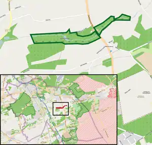 Übersichtskarte des Naturschutzgebiets