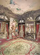 Östliches Gobelinzimmer (um&nbsp;1900)