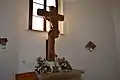Schlosskapelle Aichberg, Sicht von Innen, Altar
