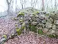 Detail IIː Rudiment des rechtwinklig angesetzten Kellerpfeilers.