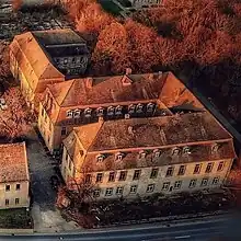 Schloss Gleina Luftansicht