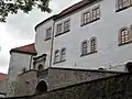 Fürsten-Reittreppe im Unteren Schlosshof von Schloss Klippenstein Radeberg, (1546)