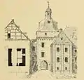 Herrenhaus vom Schlosshof 1896